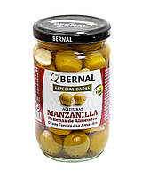 Оливки фаршированные миндалем Bernal Gourmet Aceitunas Manzanilla Rellenas de Almendra, 300 г (8428391102721)