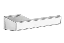 Ручка дверна Грейт 511 R68 Матовий Хром із білою вставкою арт 1777