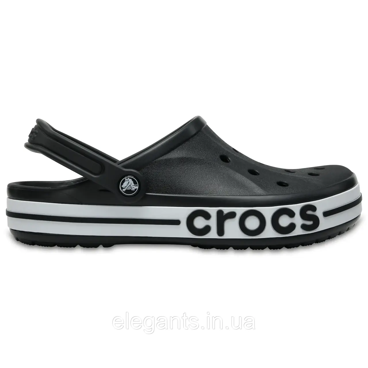 Crocs Bayaband Clog Black/White Чоловічі Жіночі Саба Крокс Боябенд Чорно-білі