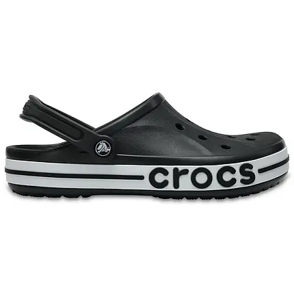 Crocs Bayaband Clog Black/White Чоловічі Жіночі Саба Крокс Боябенд Чорно-білі, фото 1