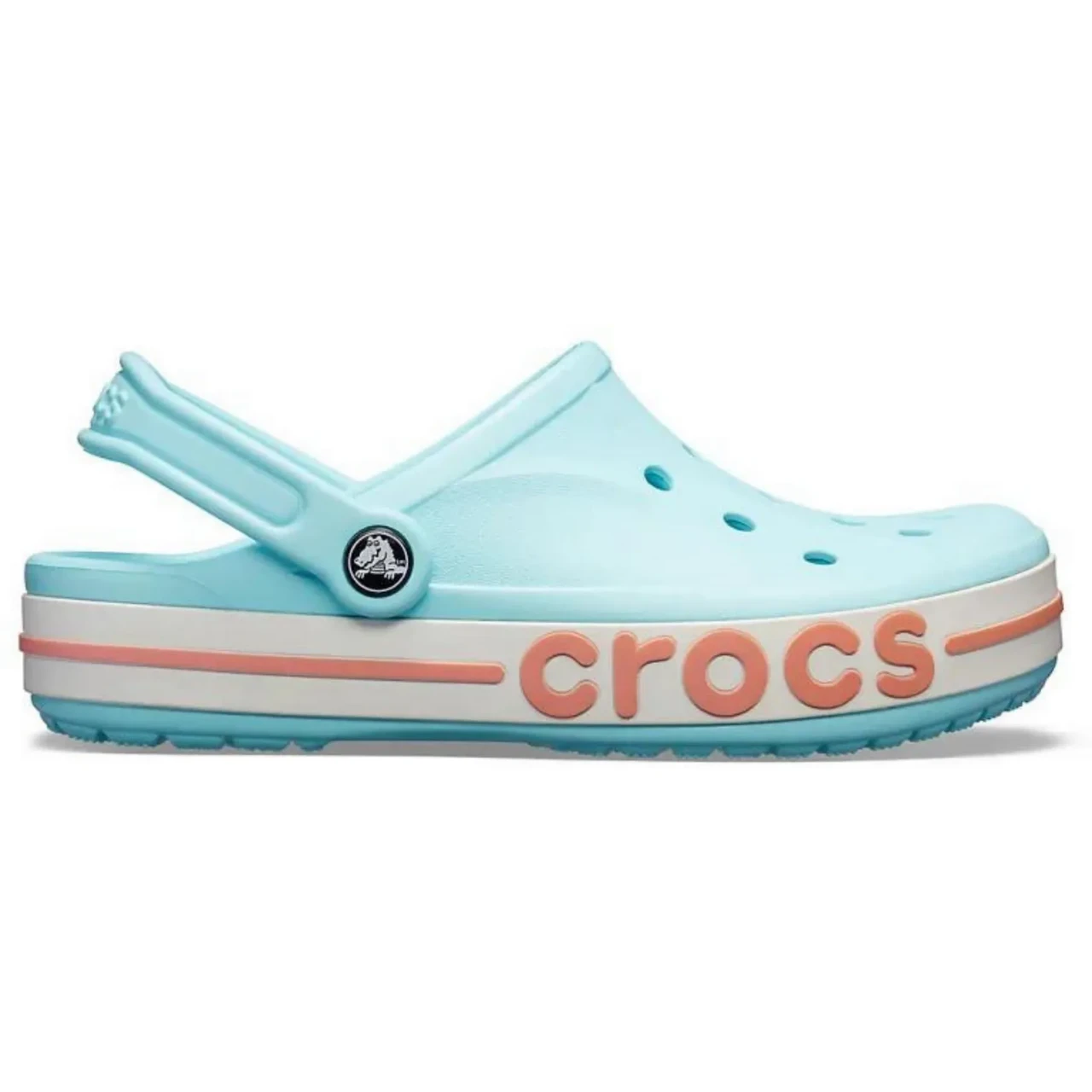 Crocs Bayaband Clog Ice Blue / Melon — жіночі сабо Крокс Боябенд