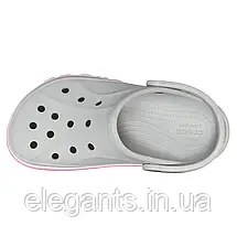 Crocs Bayaband Clog Light Grey / Pink — жіночі сабо Крокс Боябенд сірі / рожеві, фото 5
