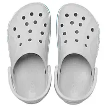 Crocs Bayaband Clog Light Grey / Ocean Чоловічі Жіночі Сабо Крокс Боябенд світло-сірі, фото 6