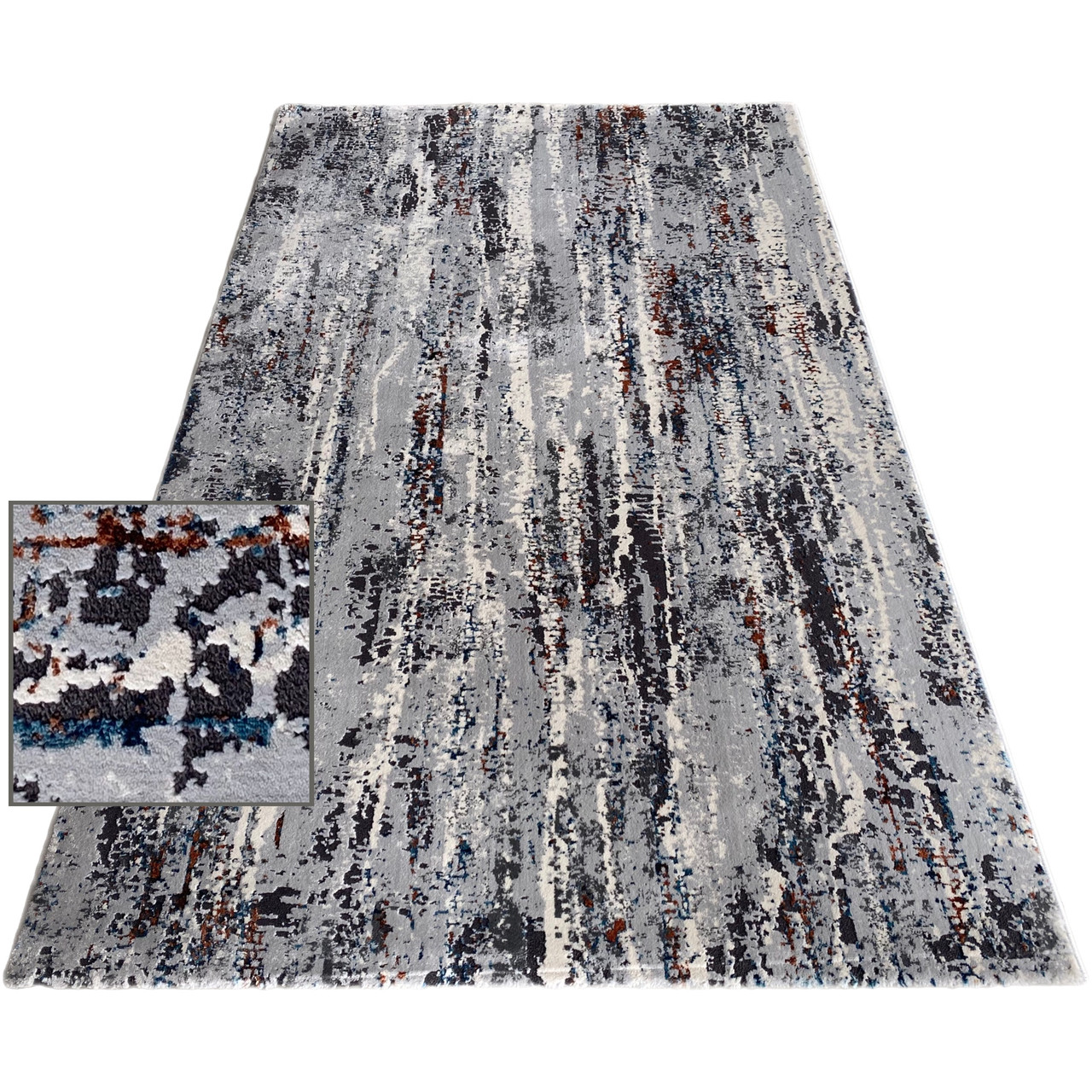 1.2x1.8 GARMONY 9664A (L.Grey / L.Grey) килим на підлогу у вітальню, зал, спальню