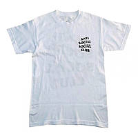 Белая футболка Anti Social social club ASSC футболки АССК унисекс мужская женская