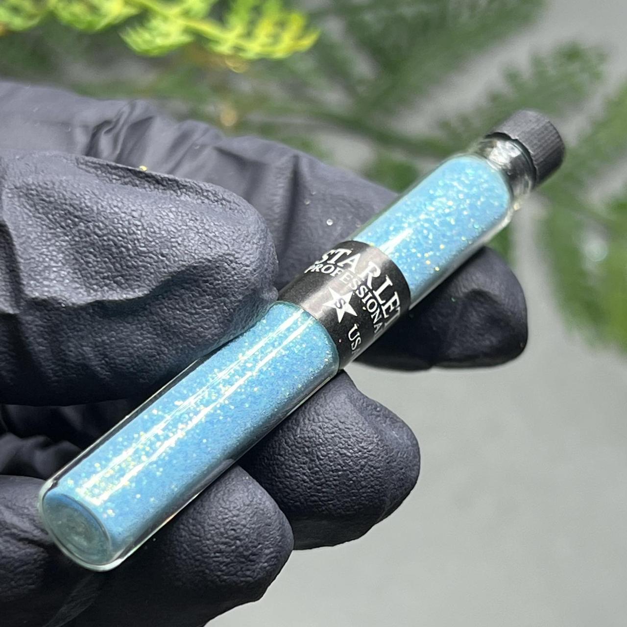 Блискітки (пісок) для нігтів Starlet Professional, блакитний