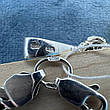 Срібний ланцюжок плетіння плоский бісмарк з хрестиком на шию срібло 925 проба, фото 4