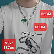 Срібний хрестик з ланцюжком на шию Срібло 925 проби хрест ланцюг, фото 6