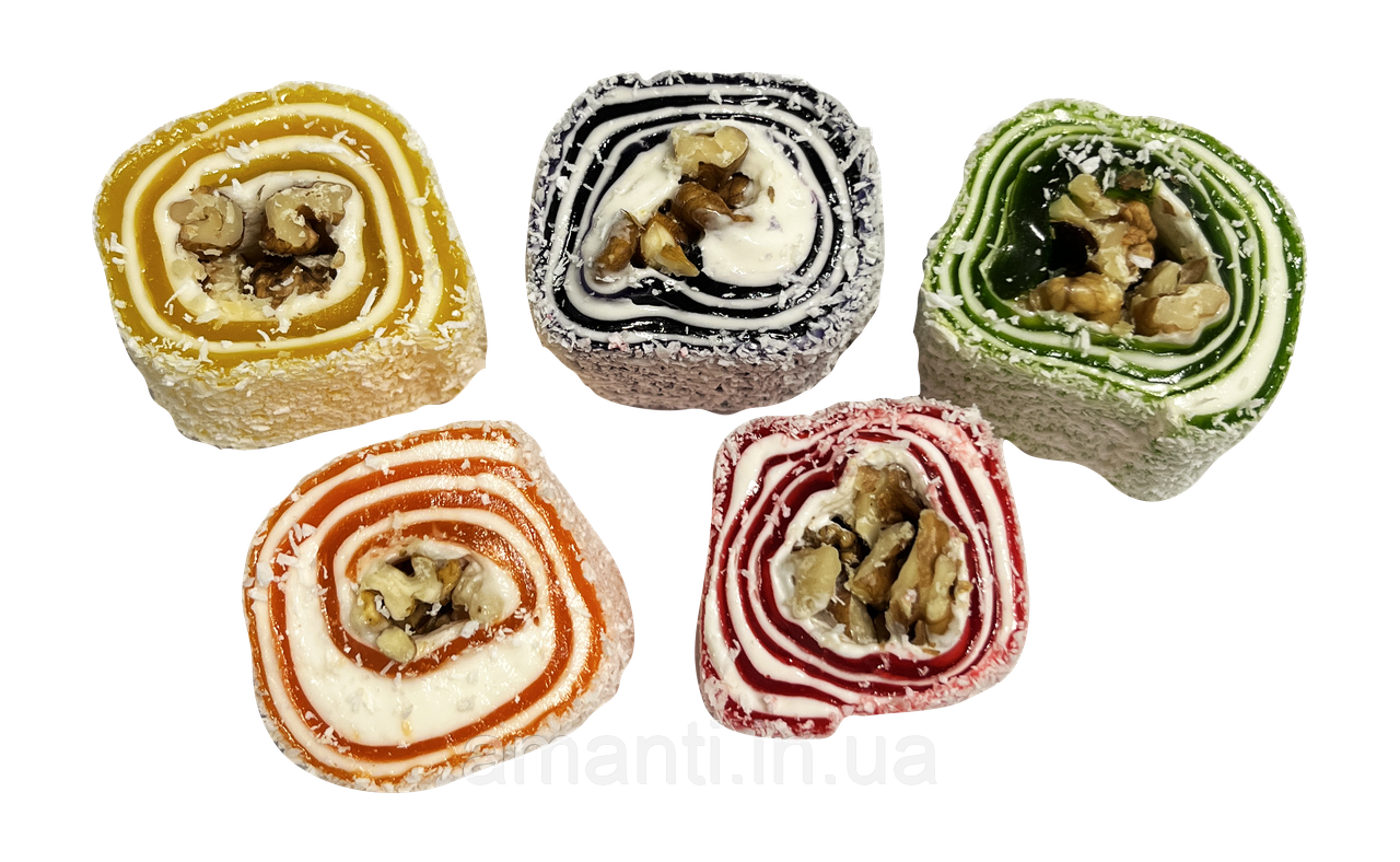 Рахат-лукум Фруктовий Асорті №6 Amanti 1,5 кг, фото 1