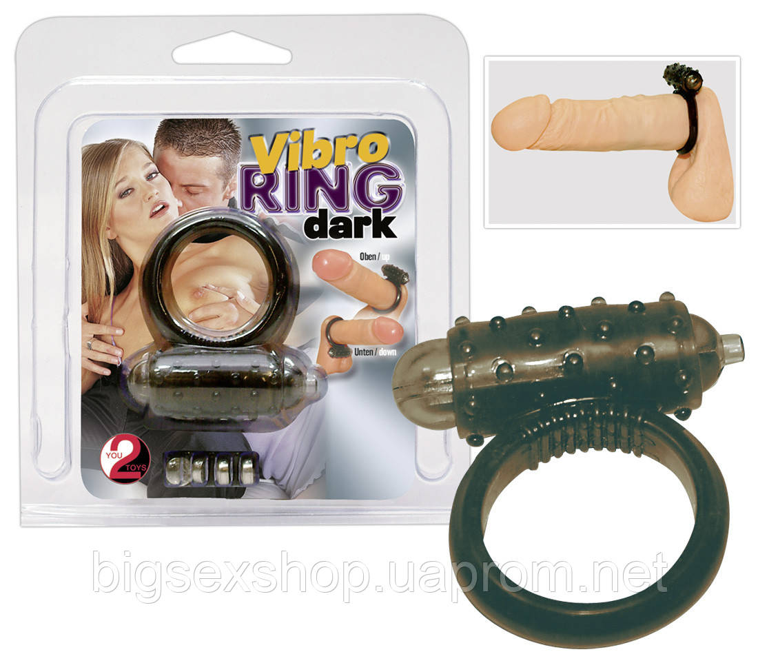 Ерекційне кільце - Vibro Ring Dark Silicon