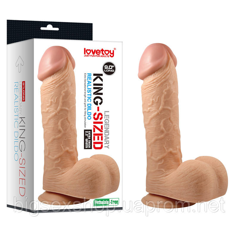 Фалоімітатор з мошонкою - Legendary King Sized Realistic Dildo 9 "