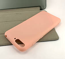 Чохол на Huawei Y6 2018 накладка бампер SMTT силіконовий рожевий, фото 2