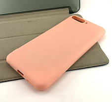 Чохол на Huawei Y6 2018 накладка бампер SMTT силіконовий рожевий, фото 3