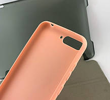 Чохол на Huawei Y6 2018 накладка бампер SMTT силіконовий рожевий, фото 4