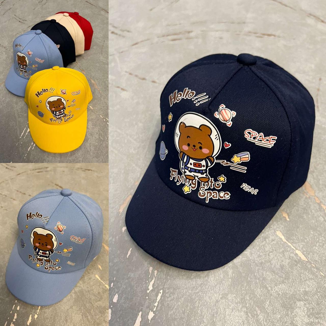 Кепки дитячі ХБ 46-48 см мікс кольору (5 шт.), фото 1