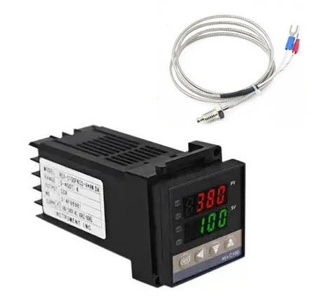 Термегулятор PID REX-C100 V*DA вихід для реле SSR + термопара, фото 1