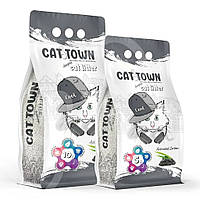 Cat Town - бентонитовый наполнитель активированный уголь - 10 л