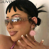 Спортивные очки цвет Трендовые женские мужские солнцезащитные стильные Y2K prada versace yvl
