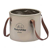 Відро складне Naturehike Round bucket PVC 20 л NH20SJ040 Light Coffee