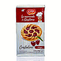 Печенье кростата LAGO с вишневым джемом crostatine cilegia 240г