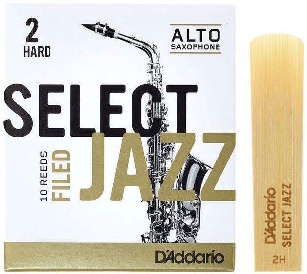 Палиця для альт саксофона D'Addario Select Jazz — Alto Sax Filed 2H (1 шт.), фото 1
