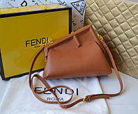 Жіноча сумка Fendi Фенді, кросбоді, сумка на плече, сумка шкіра, сумка на ремені, брендова сумка