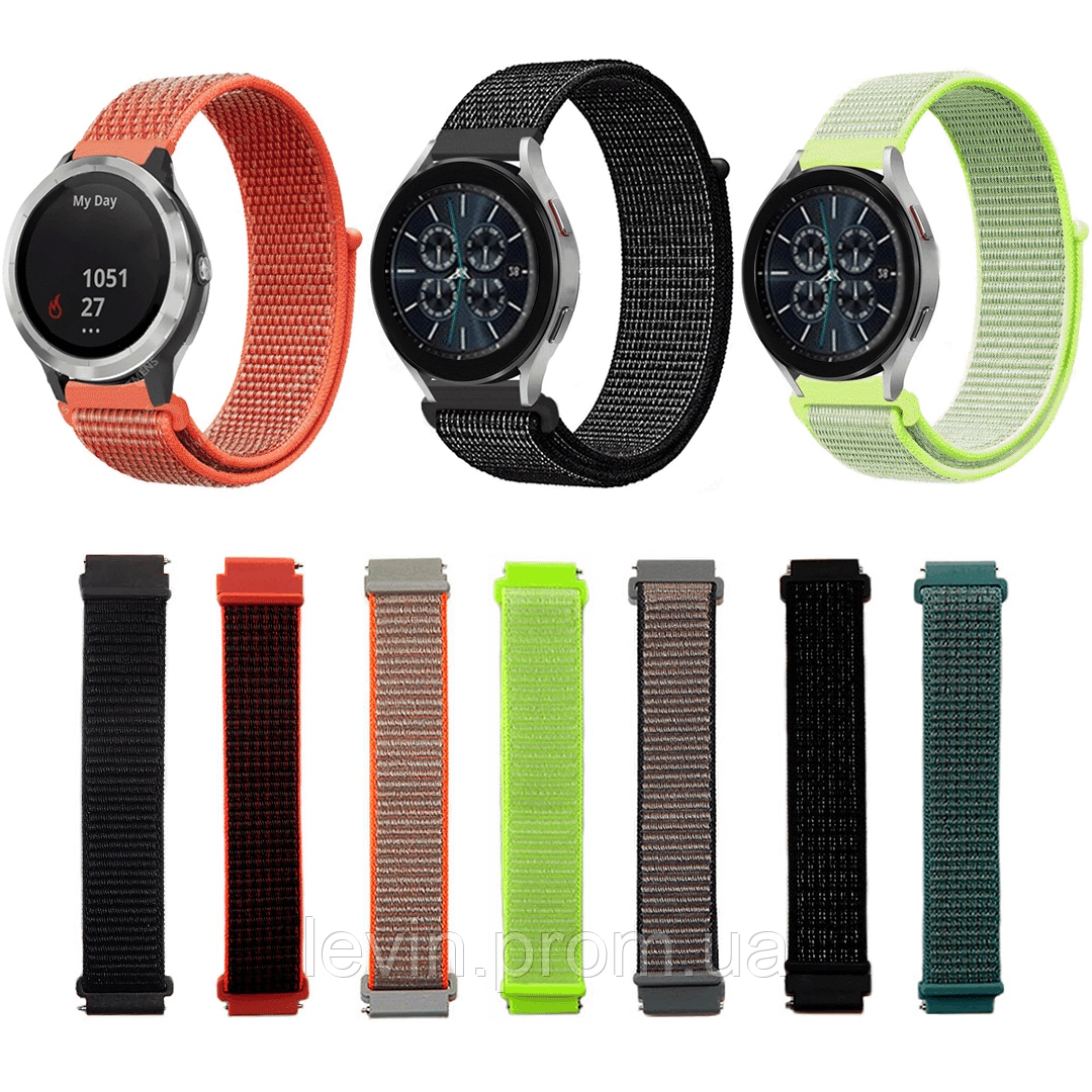 Купити Нейлоновий ремінець для Samsung Galaxy Watch 3 41 mm тканинні ...