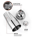 Шейкер барний для коктейлів сталевий Cobbler 750 мл (LB-18278), фото 5