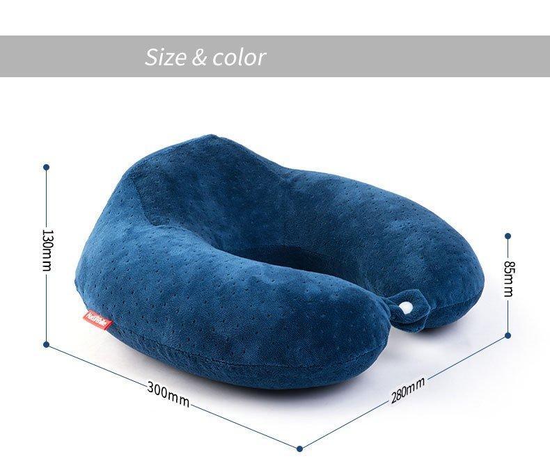 Подушка Naturehike Memory Foam U-Shaped Pillow NH15T089-Z Dark Blue - фото 5 - id-p1801960490
