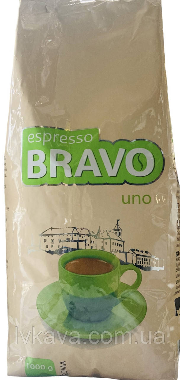 Кава в зернах Віденська кава Espresso Bravo Aroma  зелена ,  1кг