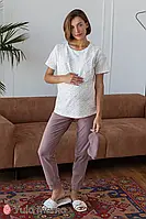 Домашні штани кольору капучино для вагітних Lynn (xL) NW-5.9.1