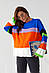 Жіноча кофта Moderika Марла оверсайз в кольорову смужку з оранжевим, фото 6