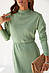 В'язана жіноча сукня Moderika Лекс з імітацією складок кольору м'яти, фото 6