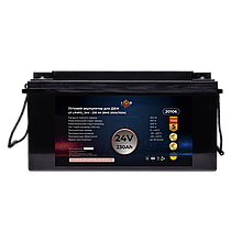 Акумулятор LP LiFePO4 24V (25,6V) - 230 Ah (5888Wh) (BMS 200A/100A) пластик для ДБЖ