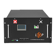 Акумулятор LP LiFePO4 48V (51,2V) - 230 Ah (11776Wh) (Smart BMS 200A) с LCD RM