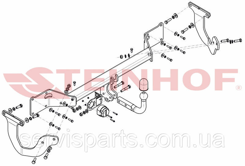 Польский фаркоп на Opel Vivaro C 2019- (Опель Виваро) - фото 2 - id-p1801972413