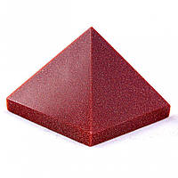 Піраміда сувенір камінь авантюрин "Золотий пісок" h-2,3-2,6см b-2,8-3,1см