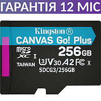 Карта памяти для дрона/экшн-камеры Kingston 256Gb microSDXC Class 10 UHS-I U3 V30 A2, флеш кингстон 256 Гб