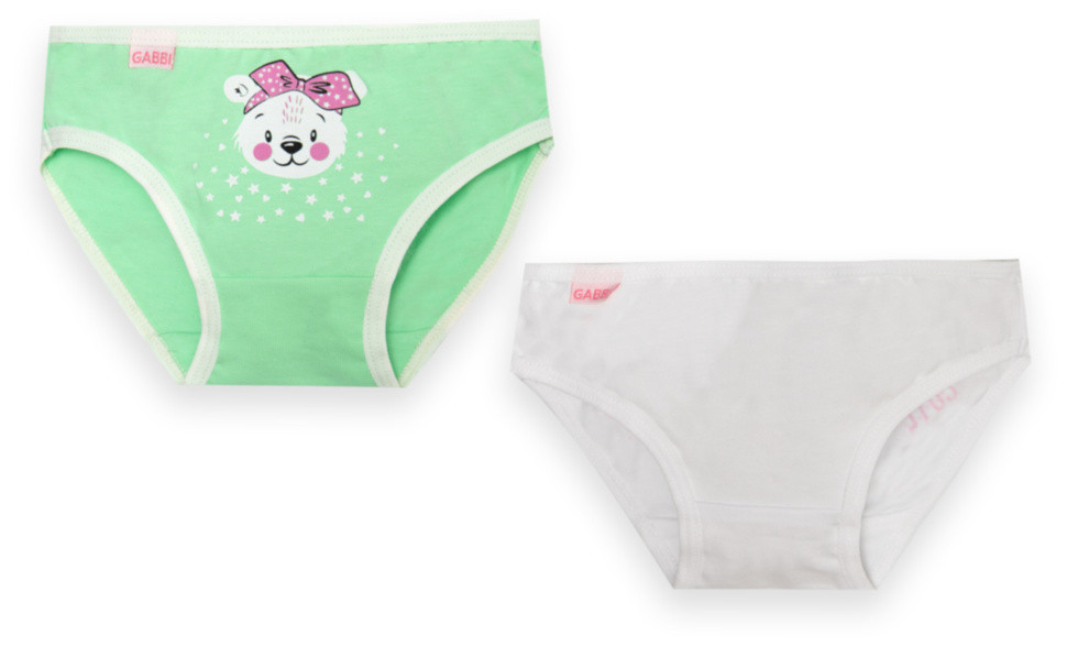 Труси дитячі для дівчинки GABBI TRD-22-2/2 (комплект 2 шт) Білий на зріст 92-98 (13529)