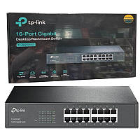 Свитч TP-Link 16 портов TL-SG1016D ,Gigabit Switch 16port 10/100/1000Mbps