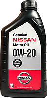 Моторное масло Nissan Genuine Motor Oil 0W-20 0.946 мл (999PK000W20N)