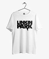 Белая футболка Linkin Park Logo Линкин Парк футболки унисекс