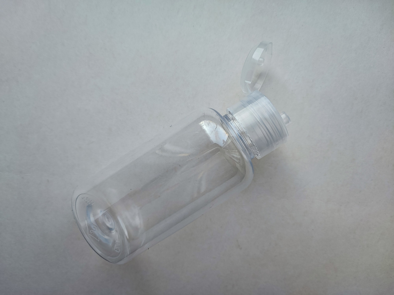 125 - 140 мл Круглий з прозорою кришкою фліп-топ 28 мм, ПЕТ пляшка, флакон пластиковий, пластмасовий