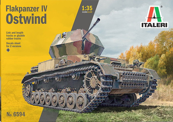 Пластикова модель 1/35 Italeri 6594 німецький зенітний танк Panzer IV Ostwind