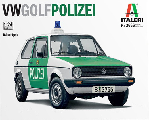 Пластикова модель 1/24 Italeri 3666 німецький автомобіль Volkswagen Golf