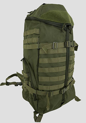 Рюкзак рейдовий Ultimatum Олива RT-123 на 65 л., тактичний похідний військовий рюкзак, фото 2