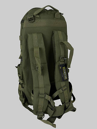 Рюкзак рейдовий Ultimatum Олива RT-123 на 65 л., тактичний похідний військовий рюкзак, фото 2