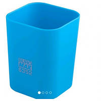 Стакан для ручек (органайзер) BUROMAX 6352-14 канц.пластиковый 70х70х90мм голубой (1/12/96)