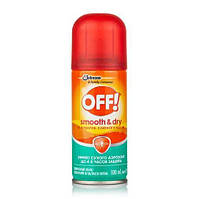 Аерозоль проти комарів OFF Smooth&Dry з ефектом сухого аерозолю, 100 мл
