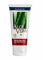 Гель для лица на основе масла чайного дерева и алоэ вера Bioearth "Aloe vera",100мл